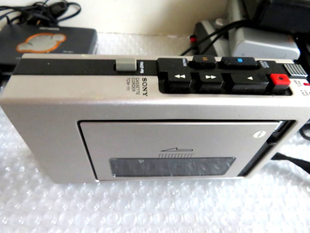 ●【ト葛】SONY TCM-111 ポータブルカセットレコーダー プレイヤー CD Walkman iPod HITACHI FUJITU POCKET まとめ売り セット CA000ZZG29_画像6