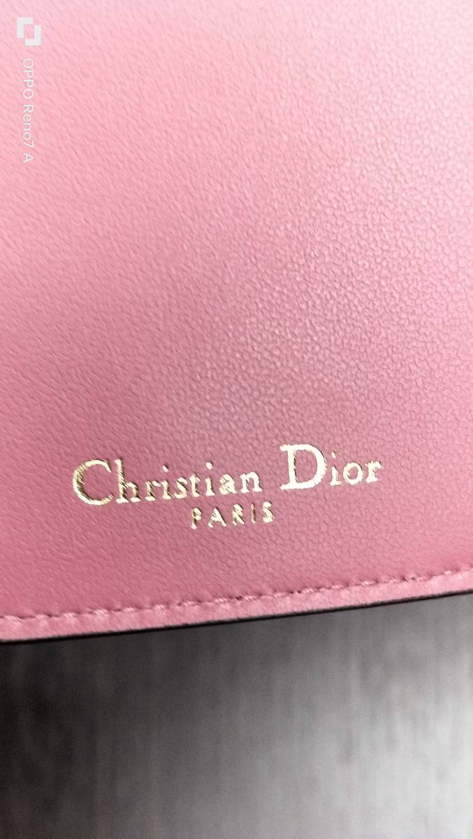 ☆美品　Christian Dior クリスチャンディオール サドル ロータスウォレット ピンク 財布_画像6