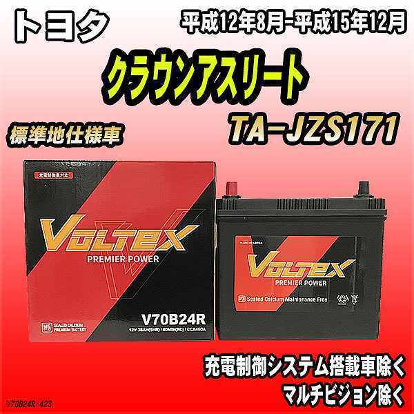 バッテリー VOLTEX トヨタ クラウンアスリート TA-JZS171 平成12年8月-平成15年12月 V70B24R_画像1