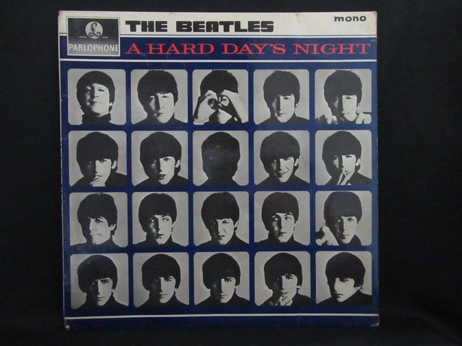 BEATLES★A Hard Day's Night UK Y/B Parlophone mono オリジナル MAT-3 1st Press J Dayジャケ_画像1