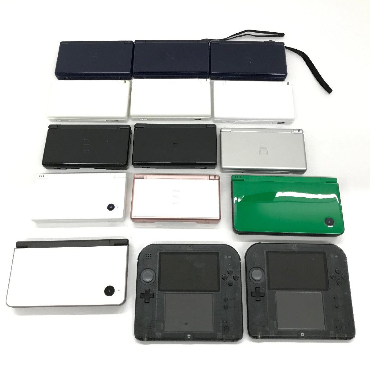 FUR【中古現状品】動作未確認 本体のみ 任天堂 Nintendo DSLite DSi DSiLL 2DS 15台セット まとめ売り【023-231211-SM-02-FUR】_画像1