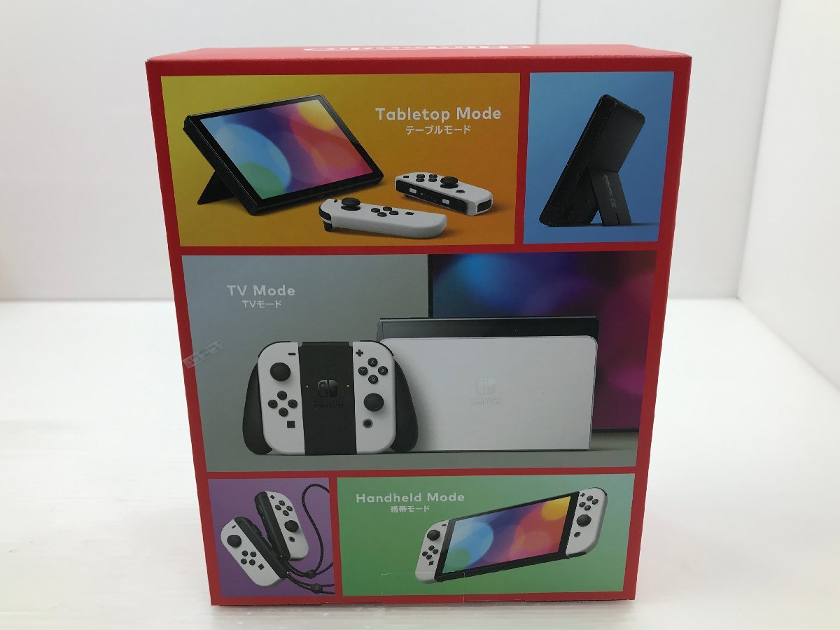 【TAG・未使用】☆1円～ （2） Nintendo Switch 有機ELモデル ホワイト 店舗印なし☆34-231214-SS-11-TAG_画像2