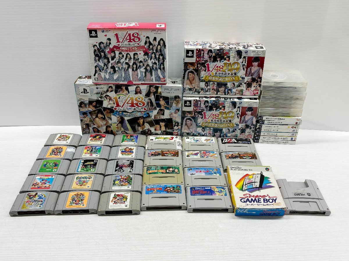 IZU【ジャンク品】 1円～ レトロゲーム ソフト まとめ売り PSシリーズ FC 64 GC Wii SW 携帯機系など 〈023-231219-MA-07-IZU〉_画像2