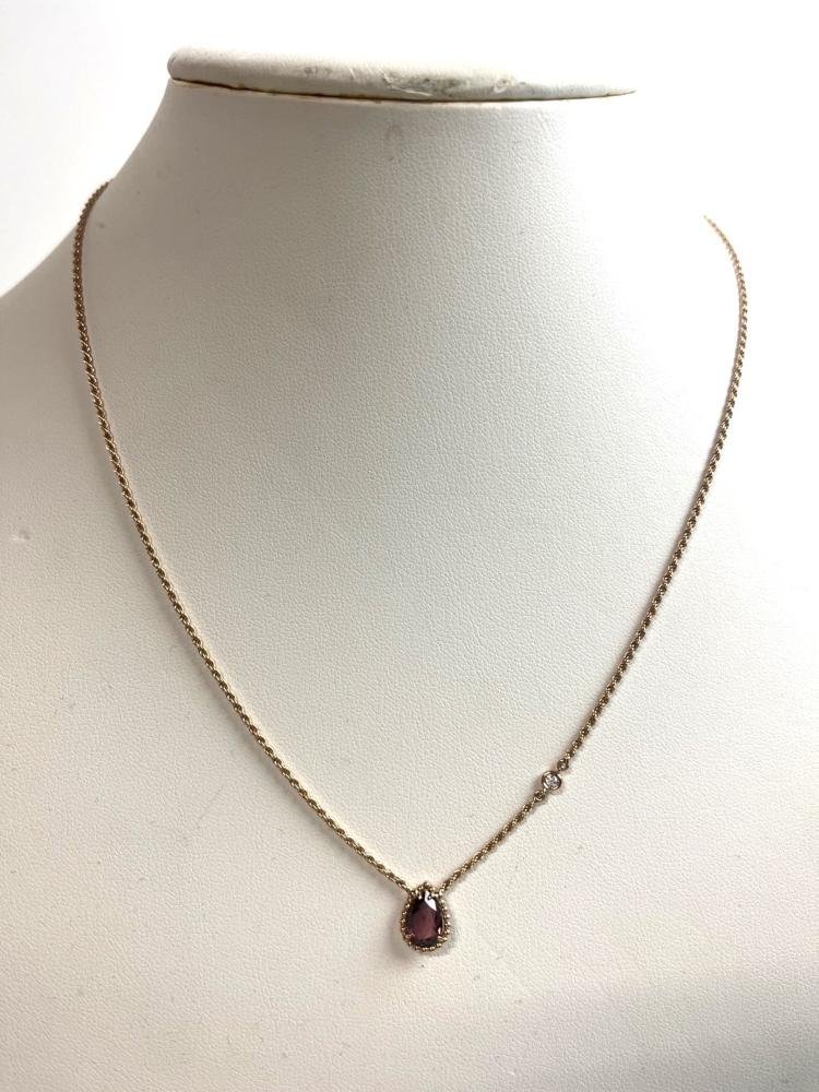 ICH【中古美品】 極美品 BOUCHERON ガーネット ネックレス セルパンボエム エクストラスモール JPN00629 〈207-231211-ss7-ICH〉_画像2