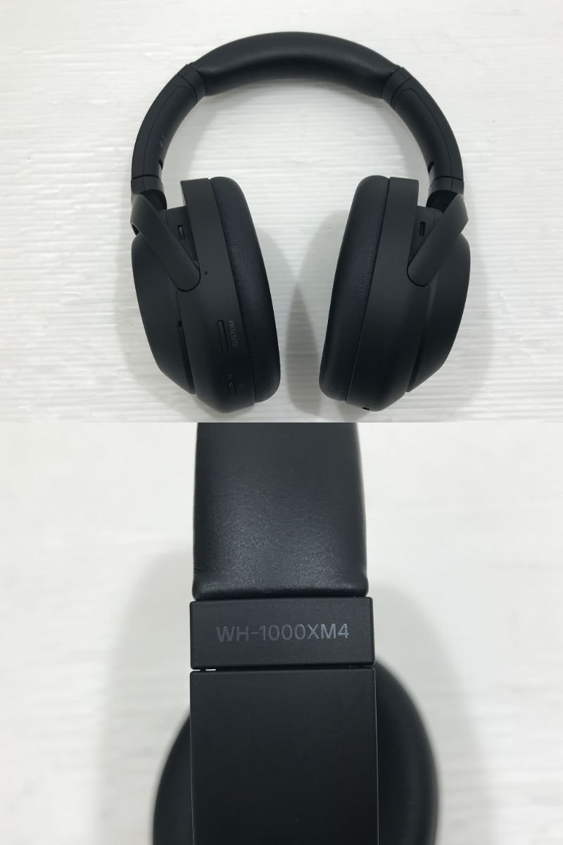 【TAG・中古品】ソニー ワイヤレスノイズキャンセリングヘッドホン WH-1000XM4 ブラック 93-231211-KY-01-TAG_画像4