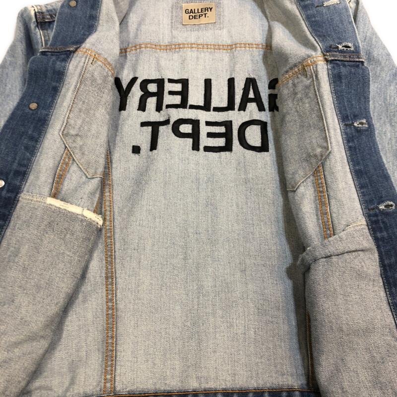 TEI【中古品】 GALLERY DEPT ギャラリーデプト バックロゴ刺繍 デニムジャケット Lサイズ AJV-60080 〈142-231212-YO-2-TEI〉_画像4