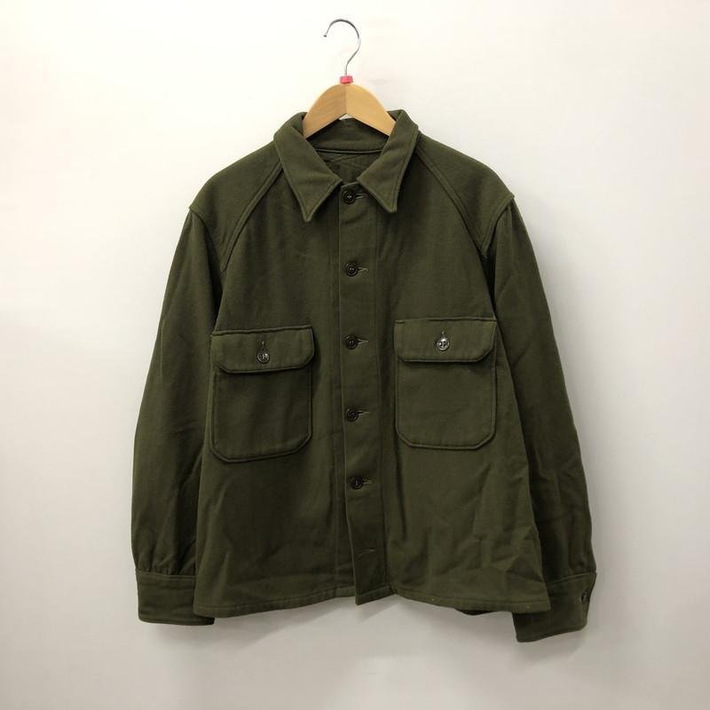 TEI【現状渡し品】 US.ARMY 50'S ウールシャツ ヴィンテージ カーキ 古着 米軍 〈145-231213-YO-27-TEI〉_画像1