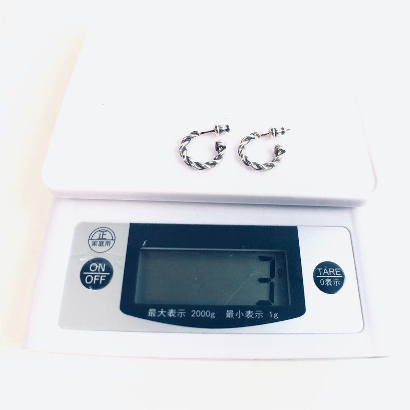 2024-25 秋冬新作 ハイブランドの FORSOMEONE ICH【中古品】 フォーサムワン EARRINGS TWIST シルバー