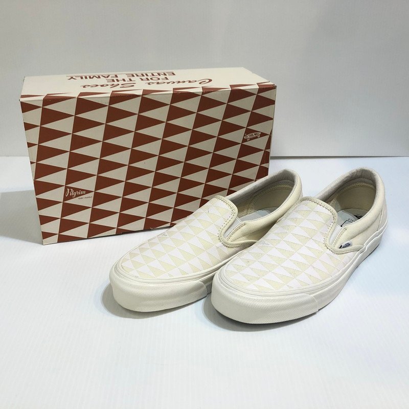 TEI 【中古品】 VANS PILGRIM OG CLASSIC SLIP ON ホワイト 26.5cm 〈162-231225-MK-10-TEI〉