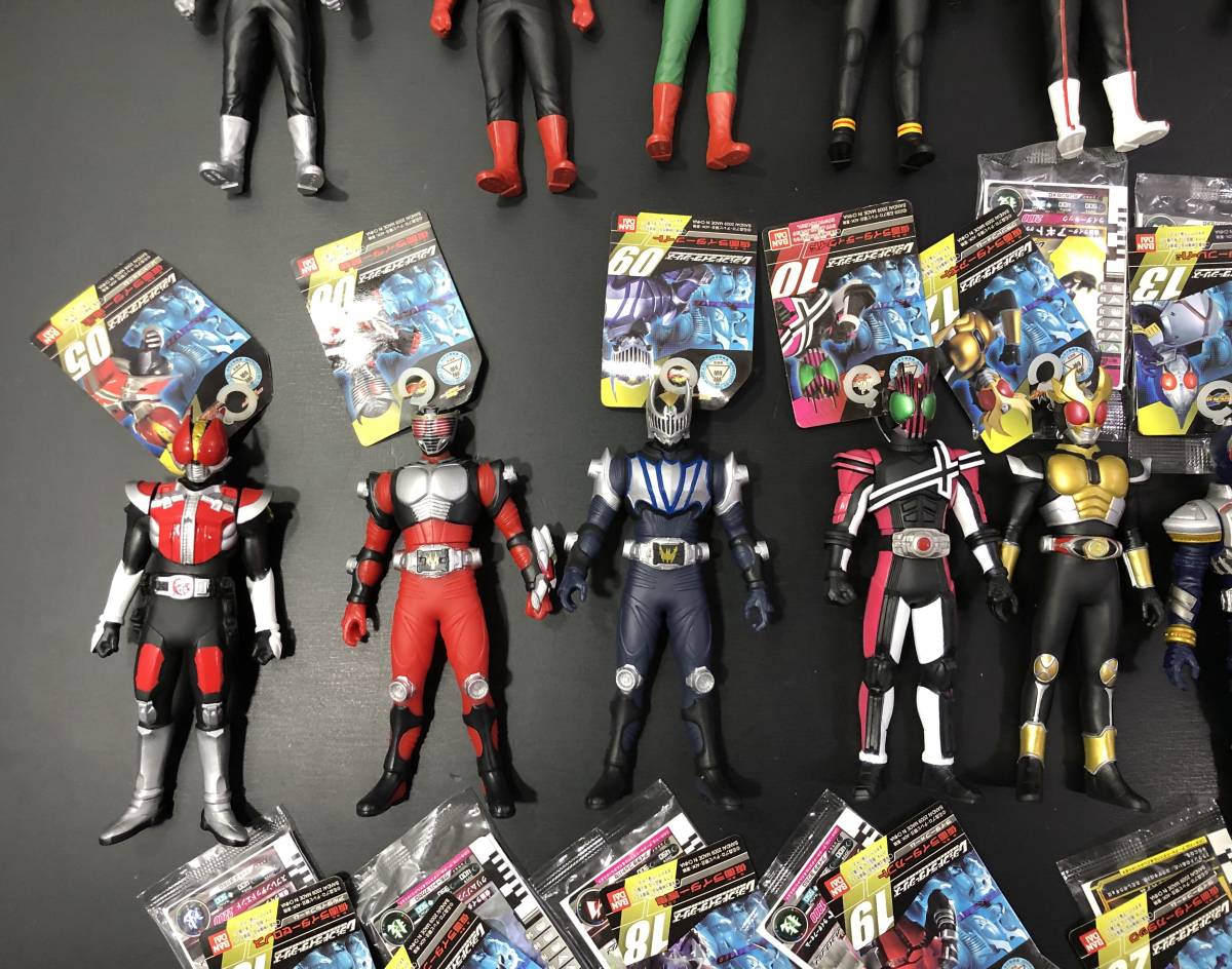 67X 1円～ タグ付 仮面ライダー レジェンドライダーシリーズ ソフビ魂 ミラーモンスターシリーズ 等 ソフビ まとめて セット_画像4