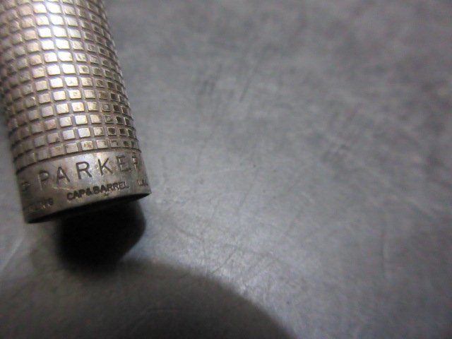 2　PARKER　万年筆　STERLING CAP＆BARREL　銀製　ペン先14K　太さXF　ジャンク_画像6