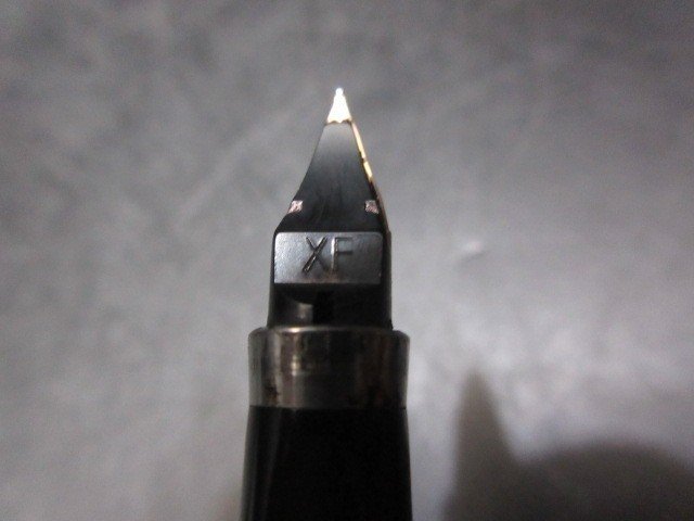 1　PARKER　万年筆　STERLING CAP＆BARREL　銀製　ペン先　14K　太さXF　ジャンク_画像9