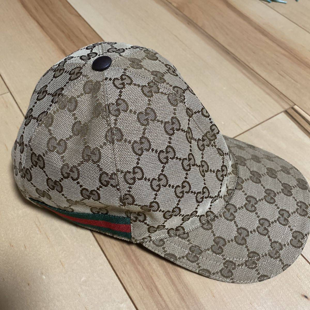 GUCCI グッチ キャップ シェリーライン 帽子 XL 超美品_画像2