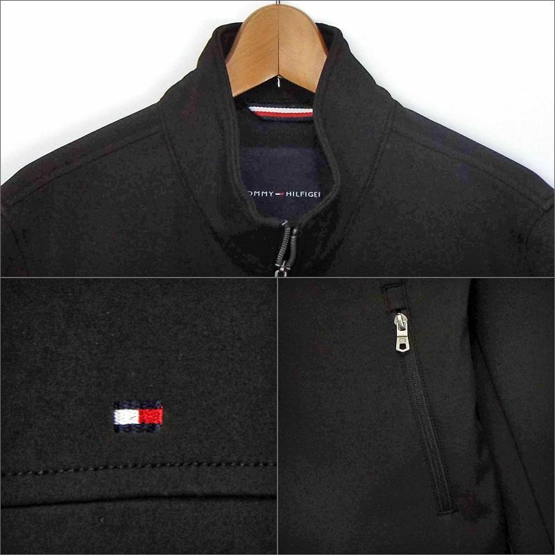 新品★タグ付き★XLサイズ★TOMMY HILFIGER トミーヒルフィガー メンズ フルジップ ソフトシェルジャケット 155AP287 [BLK]ブラック _画像2