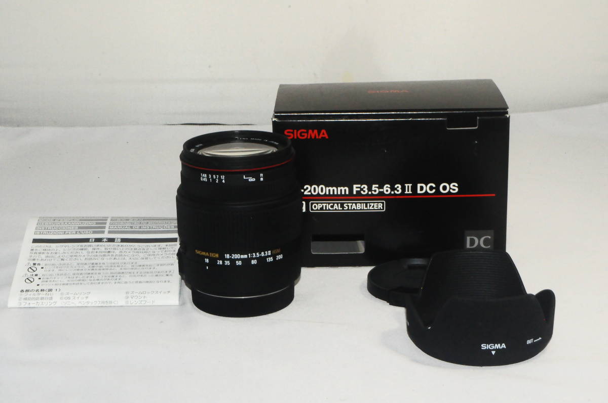 極上品 シグマ SIGMA 18-200mm F3.5-6.3 DC OS キヤノン用 _画像1