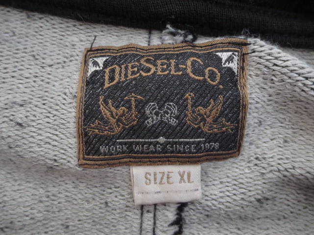 ☆DIESEL☆ディーゼル☆パーカー☆ダメージ加工☆XLサイズ☆_画像7