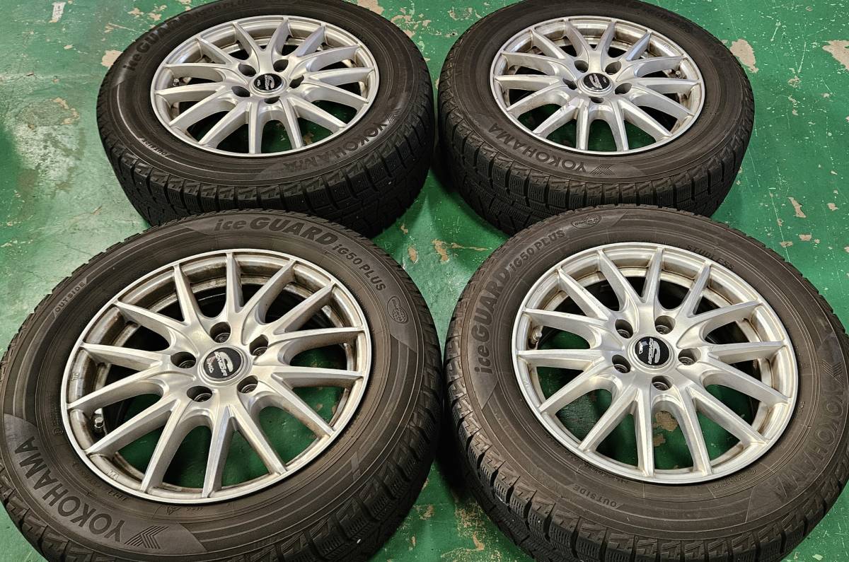 1円～☆冬用☆SCHNEDER AW☆215/60R16 95Q☆YOKOHAMA iG50PLUS☆バリ溝 4本セット☆_画像1