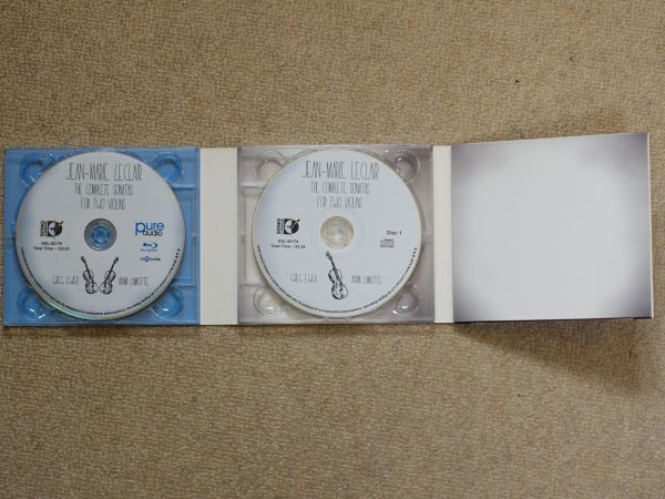 【Blu-ray Audio +2CD】 ルクレール　2つのヴァイオリンのためのソナタ全集 ／ グレッグ・エヴェル、アダム・ラモッテ（Vn）　　 DSL-92176_画像2