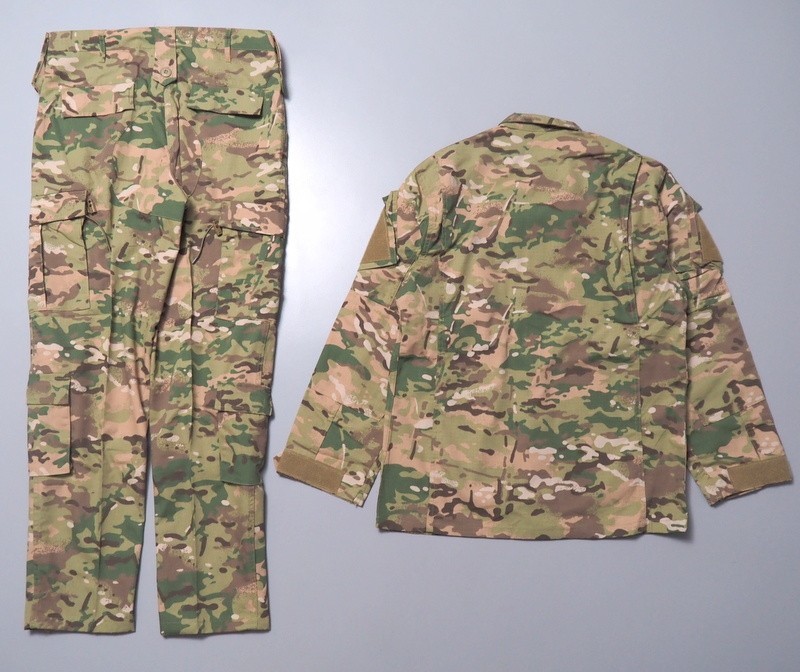 TG7960◇未使用 TACVASEN/タクヴァセン メンズ Small 迷彩服 カモ柄 ミリタリー BDU 上下セット ジャケット パンツ グリーン系_画像2