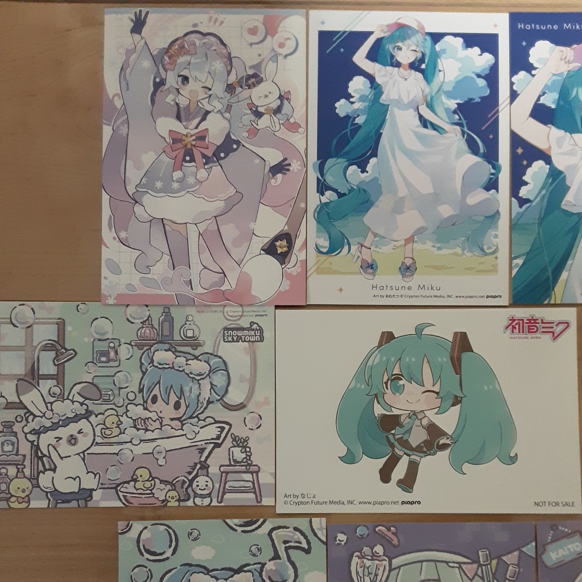 初音ミク 雪ミク ポストカード トレーディングカード ショップ購入特典 マジカルミライ 雪ミクスカイタウン トレカ_画像3