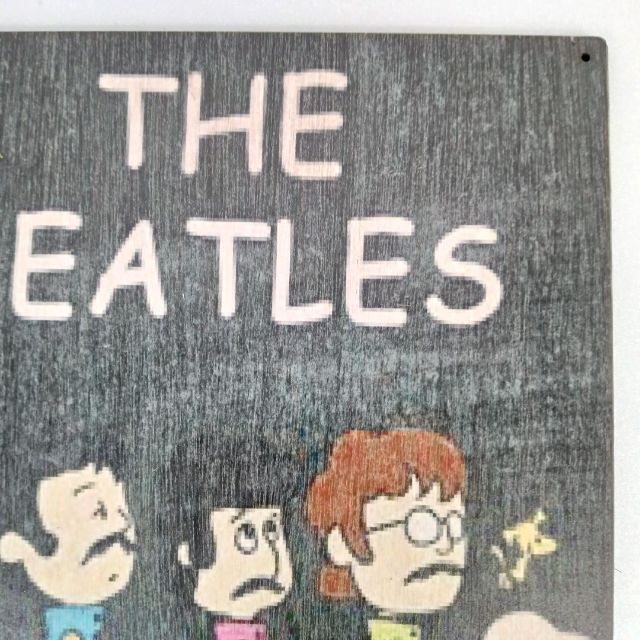 (273) ビートルズ THE BEATLES ベニヤ 看板 レトロ プレート_画像3
