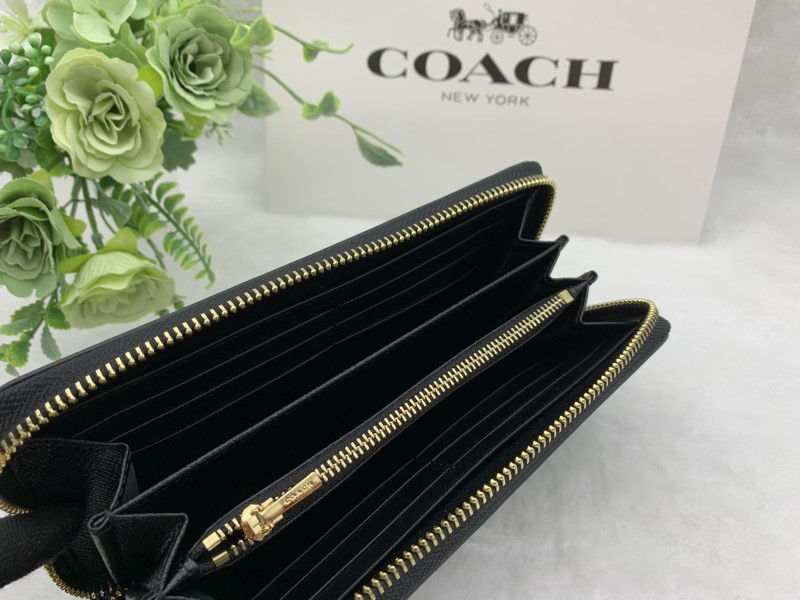 コーチ COACH 長財布 財布 メンズ ブラック 黒 プレゼント 贈り物 ギフト ウォレット シンプル ロング ジップ ファッション C3441 A203_画像8