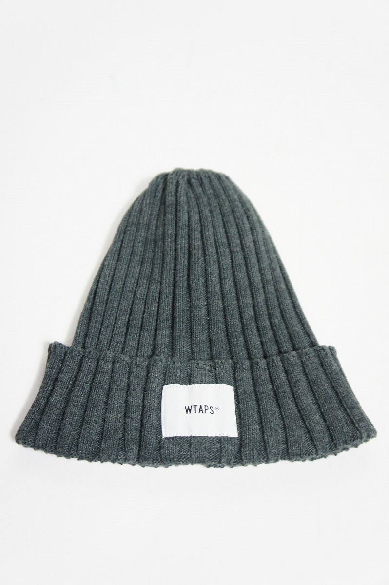 21SS WTAPSダブルタップス BEANIE 01 ビーニー ニット キャップ 帽子 GRAY 211MADT-HT01 COOLMAX クールマックス 灰1110N_画像1