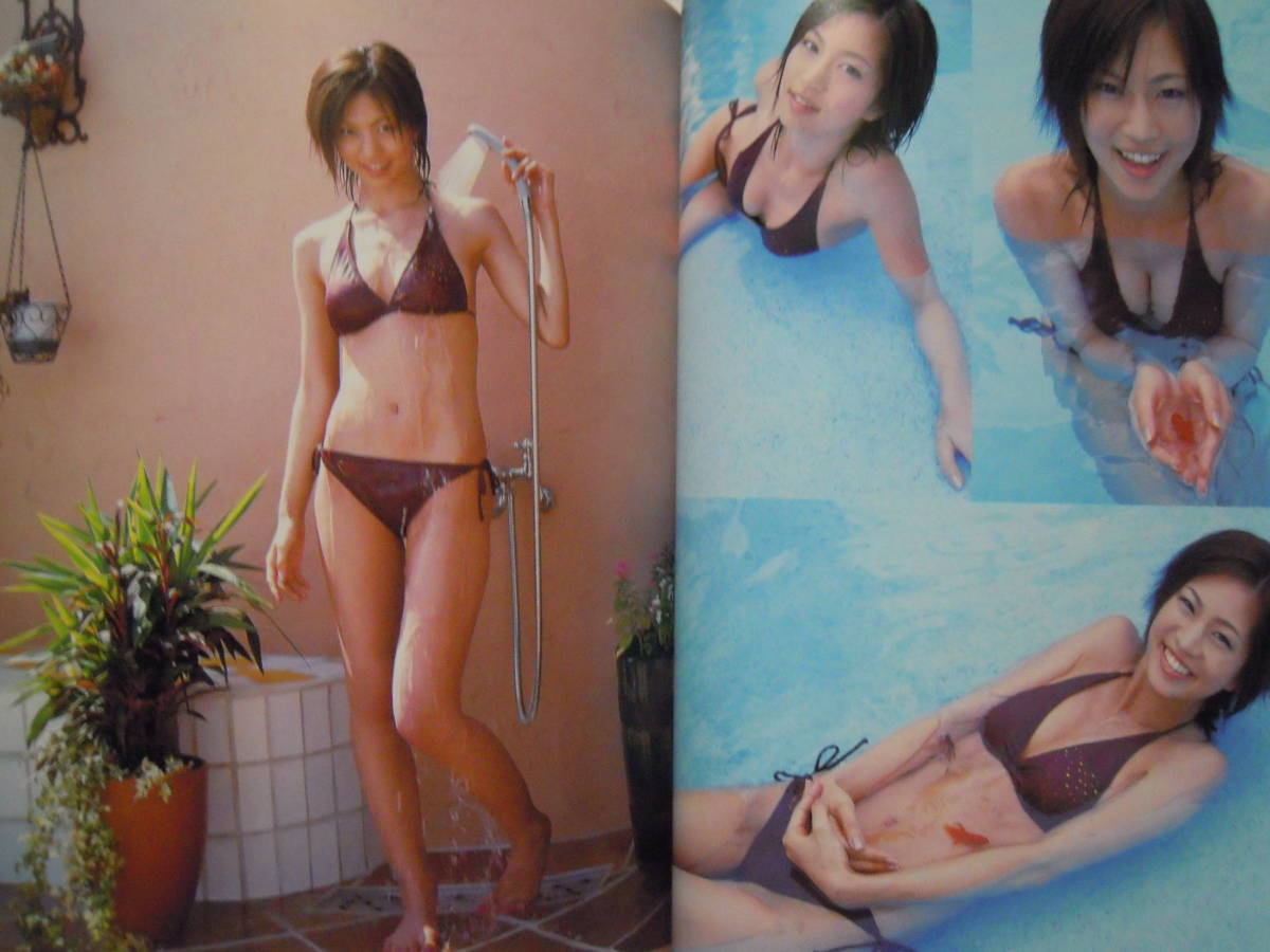 Yasuda Misako Perfect magazine wholly *...(DELUXE BOMB\'05) Heisei era bikini model star swimsuit bikini /* appendix sticker + pin nap attaching 