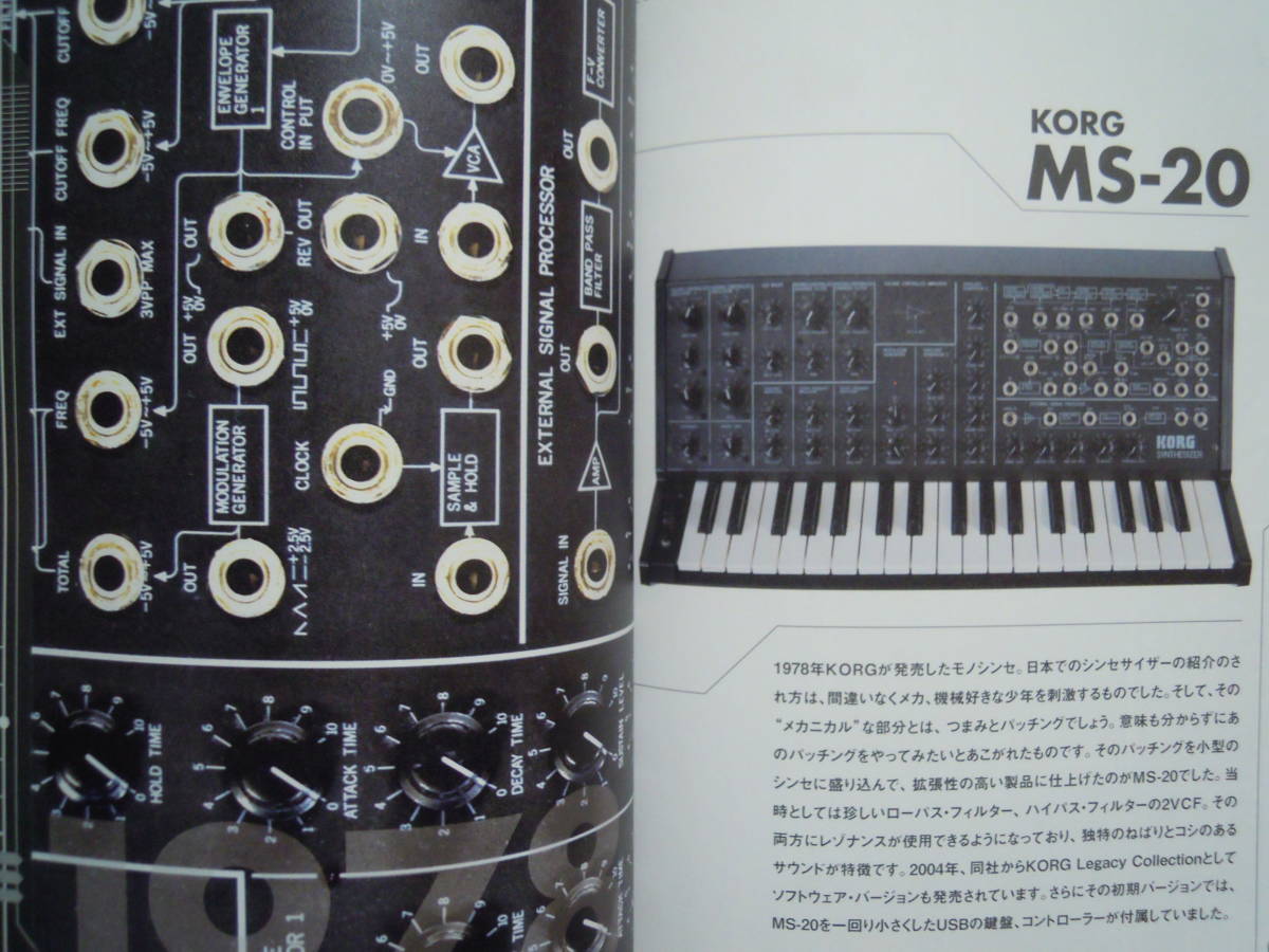  synthesizer introduction ~ sound making . understand Synth. textbook ( pine front . height work *CD attaching \'07) electron musical instruments ;moju ration, Moug, Korg, Roland etc....