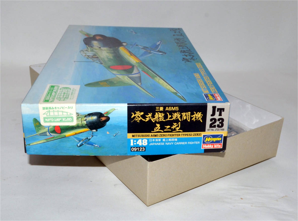 ☆彡 こんな!!! Hasegawa ハセガワ 1:48 零式艦上戦闘機 五二型 塗装済みキャノピー入り 三菱 A6M5　☆彡n_画像3