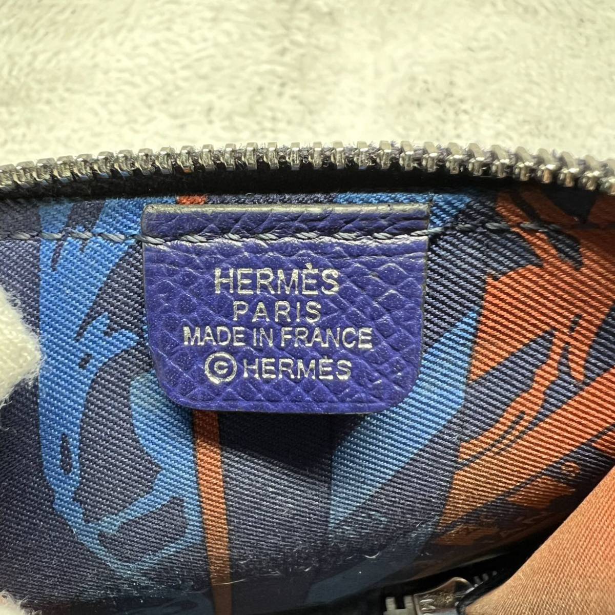 エルメス HERMES 財布 コインケース アザップ シルクイン ブラック 黒_画像8