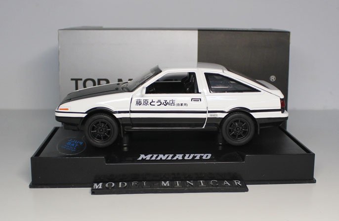 ▲超希少！黑白！TOYOTA 1/32 モデラーズ イニシャルD 頭文字D AE86 ホンダ 新品_画像7