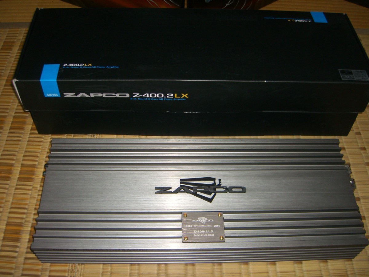 Ms-line 正規品　ZAPCO Z-400-2LX　CARAUDIO AMP　カーオーディオアンプ_画像1