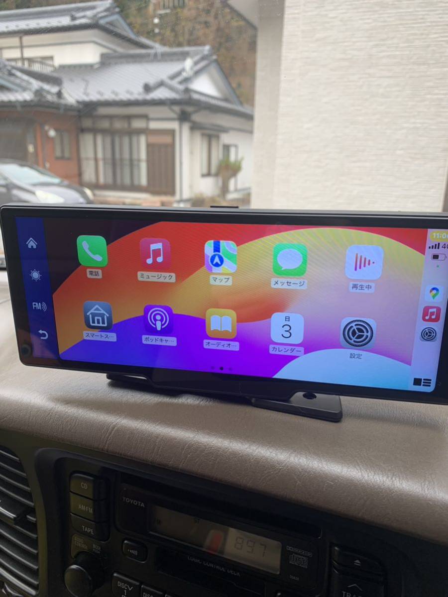 ポータブル ディスプレイオーディオ Apple CarPlay カープレイ Android auto アンドロイドオート Bluetooth AUX_画像3