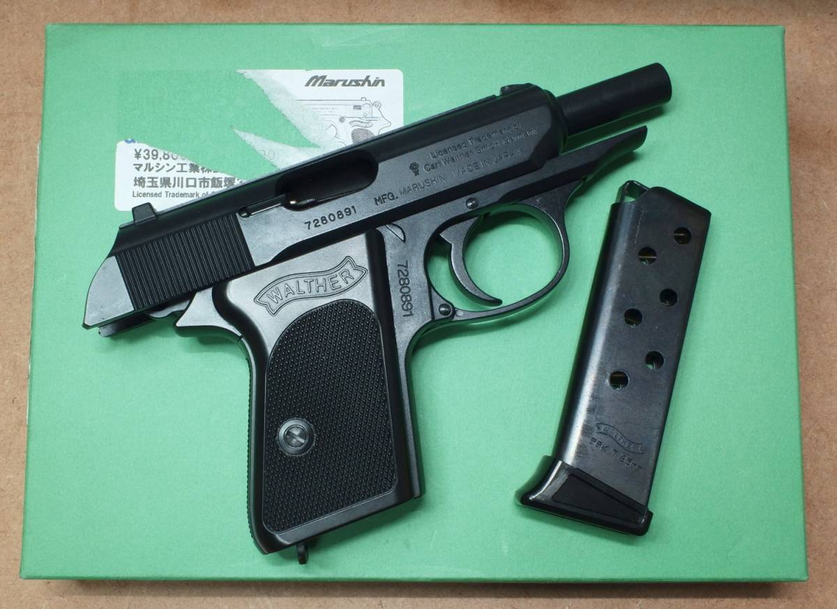 貴重 超重量 マルシン ワルサー PPK ギガマキシウェイト ダミーカート モデルガン ブラック 007 ジェームズ・ボンド_画像3