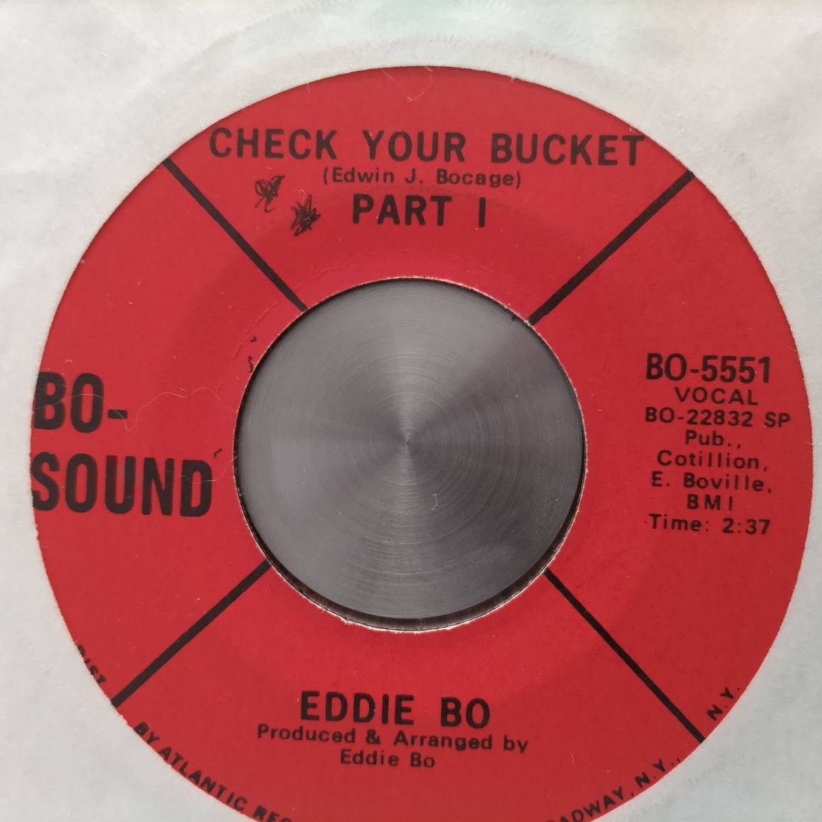◆即決◆RARE◆B-BOY FUNK◆◆◆EDDIE BO◆◆◆CHECK YOUR BUCKET PT1 / PT2◆◆◆ORIGINAL◆KILLER BREAKS!!! PROMO!! コンピ収録曲