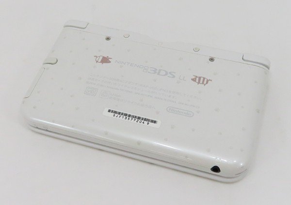 ○【任天堂 ニンテンドー】ニンテンドー3DS LL アイルーホワイト_画像3