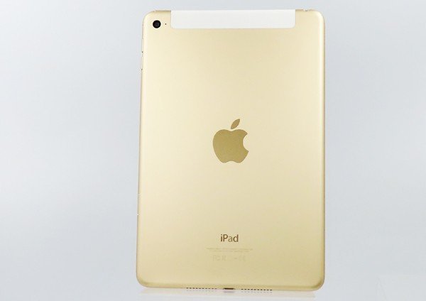 ◇【au/Apple】iPad mini 4 Wi-Fi+Cellular 16GB MK712J/A タブレット ゴールド_画像1