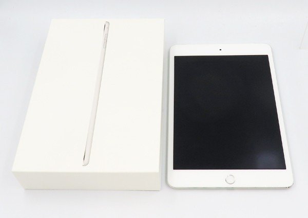 ◇ジャンク【au/Apple】iPad mini 4 Wi-Fi+Cellular 64GB MK732J/A タブレット シルバー_画像9