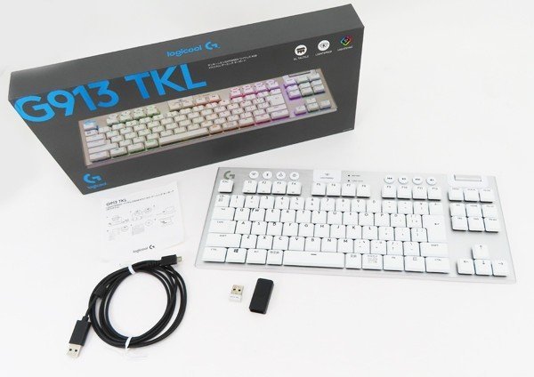 ◇【logicool ロジクール】G913-TKL-TCWH タクタイル ホワイト ワイヤレスキーボード ホワイト_画像1