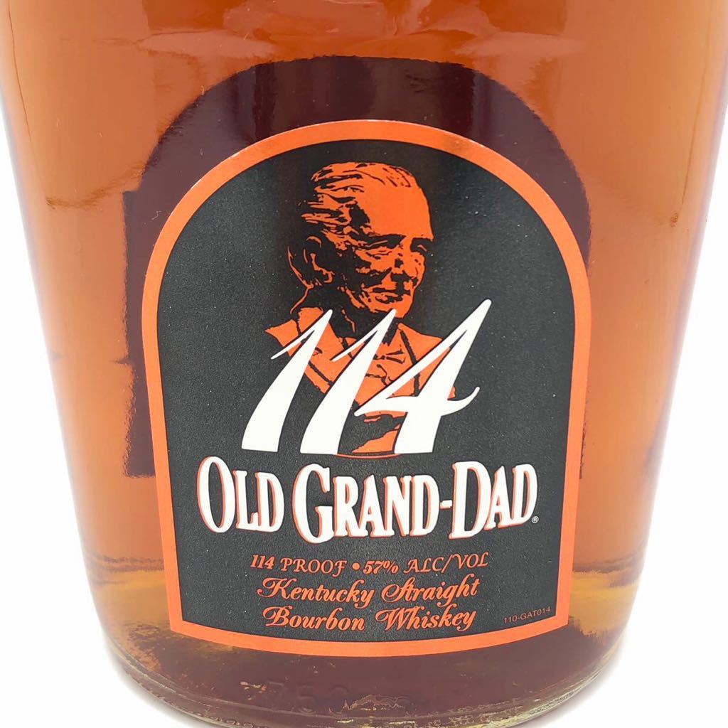 【未開栓】 OLD GRAND-DAD オールド グランダッド 114 プルーフ バーボン ウイスキー 750ml 57％_画像3
