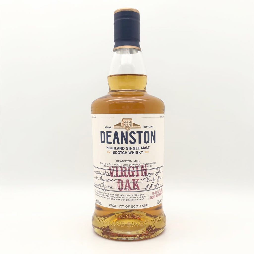 【未開栓】 DEANSTON ディーンストン ヴァージンオーク シングルモルト スコッチウイスキー 700ml 46.3％_画像1