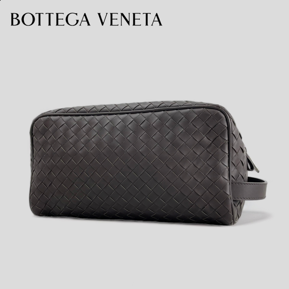 未使用■ボッテガ ヴェネタ■ イントレチャート セカンドバッグ トラベルポーチ BOTTEGA VENETA_画像1