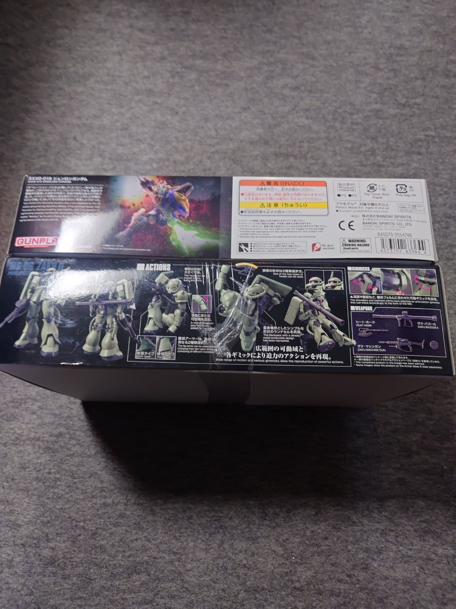 ①スタ☆新品.未組立2セットまとめ　機動戦士ガンダム　HG　1/144　MS-06　ザクⅡ　シェンロンガンダム　プラモデル　ガンプラ　BANDAI　_画像3