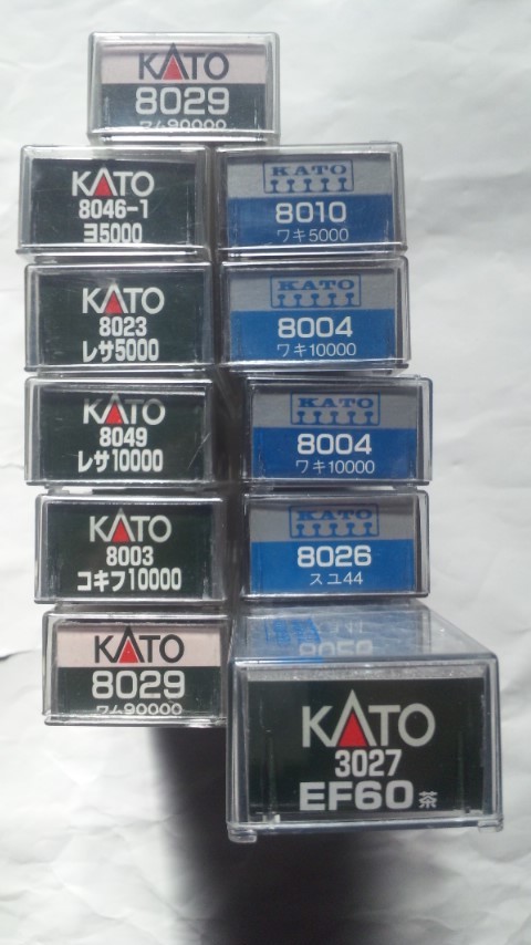 訳あり 中古委託品 送無 KATO カトー 3027 EF60 茶+レサ10000/5000+ワキ10000/5000+ワム90000+スユ44+ヨ8000他 大量詰合せS(Mライト確認済)_画像10