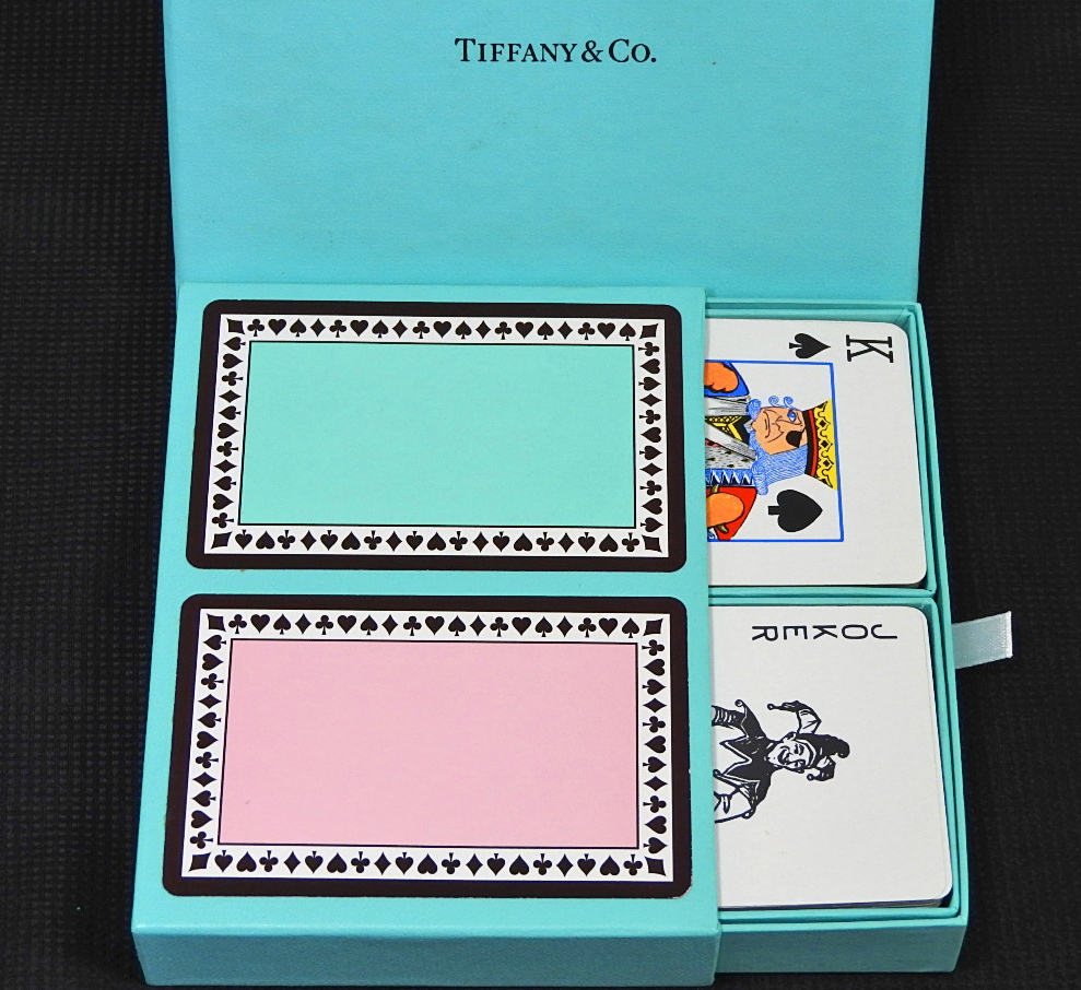 極美品】TIFFANY&Co. ティファニー トランプカード 2組セット ケース箱