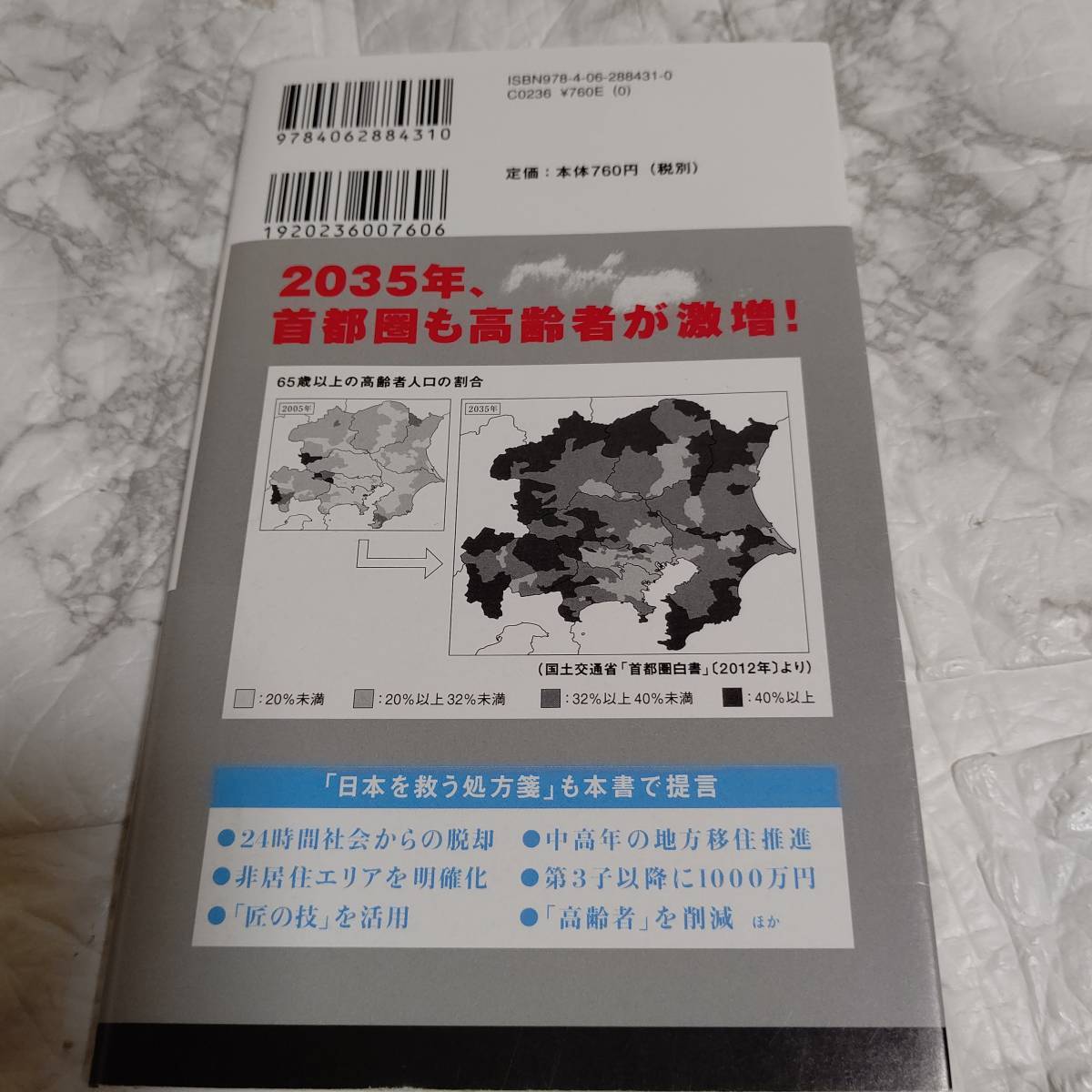 河合 雅司「未来の年表 : 人口減少日本でこれから起きること」 帯付き_画像2