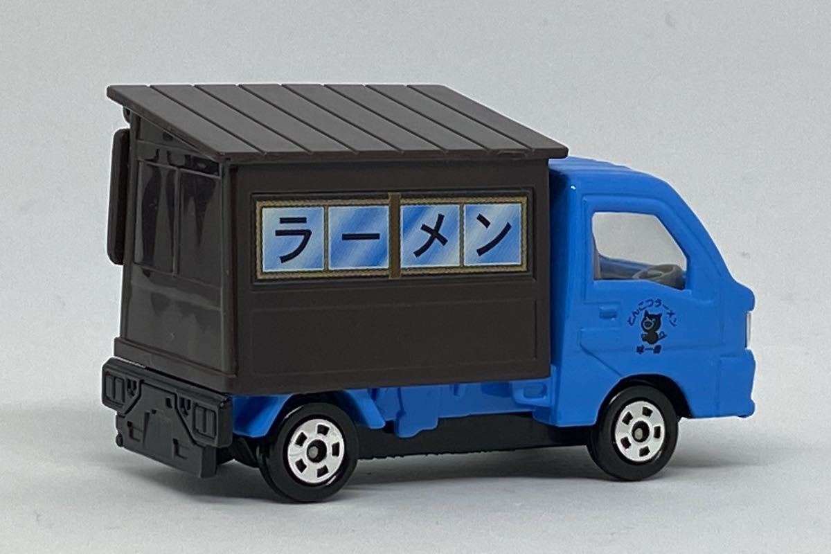 トミカ 赤箱 35 中国製 スバル サンバー ラーメン屋 ブルー 青 味一番 移動販売車 軽トラック 軽トラ tomica SUBARU SAMBAR TT1 TT2 模型_画像2