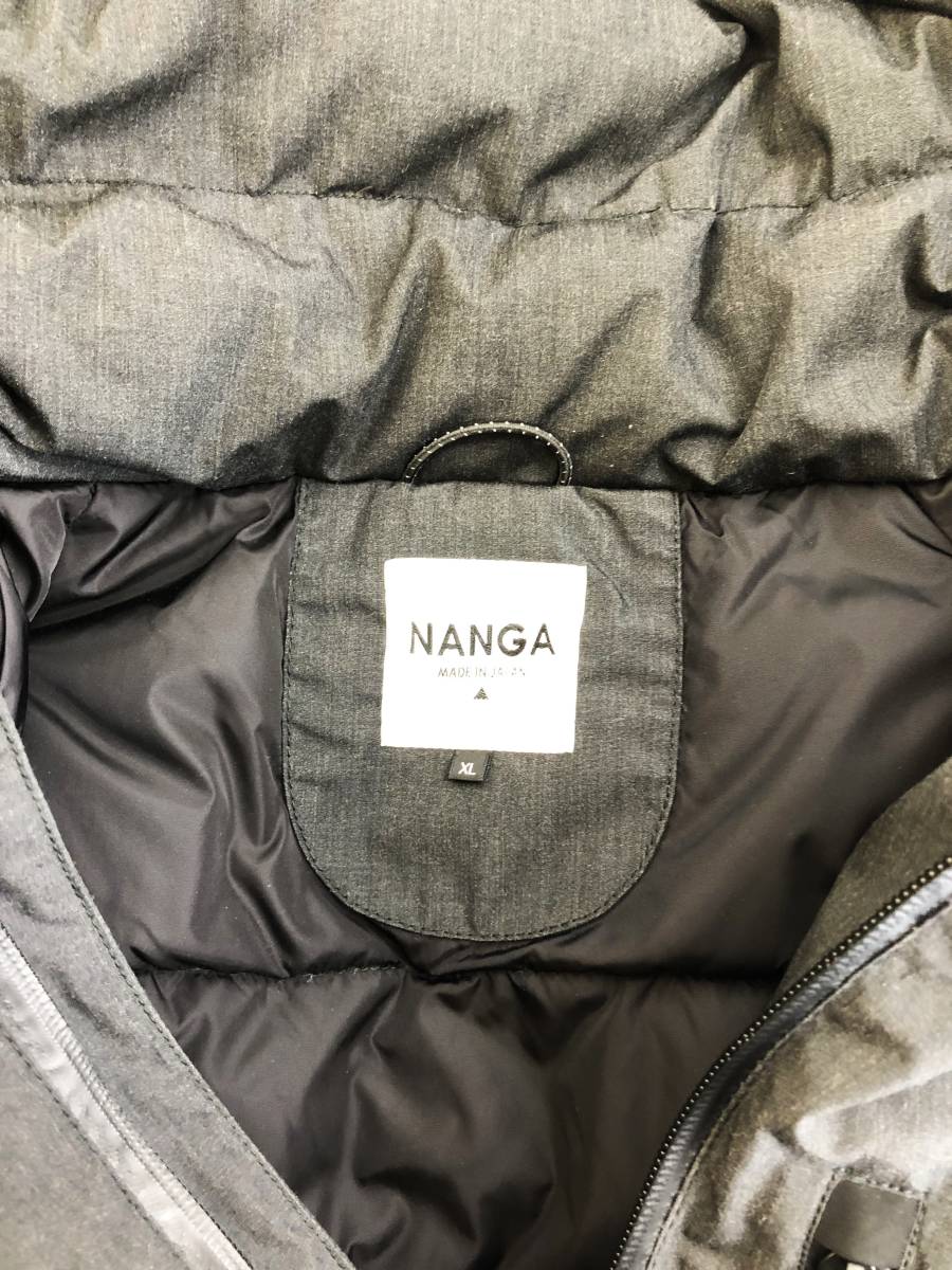 ダウンジャケット　NANGA　ナンガ　アラミド繊維　ポリエステル　サイズ　XL　ブラック_画像4