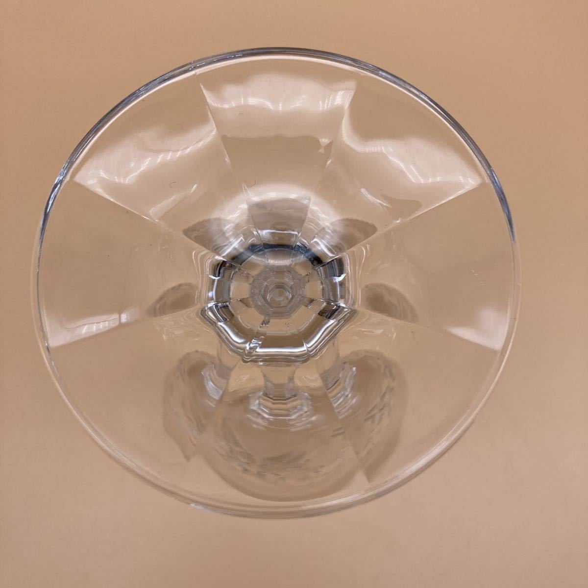 NARUMI GLASS WORKS ペアワイングラス 径約8.5cm 高さ約18.2cm_画像7